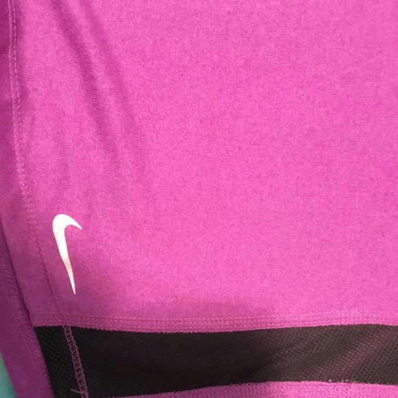 Nike Dri-Fit Purple  & Black Mesh Activewear Top Sz M - Picture 6 of 10